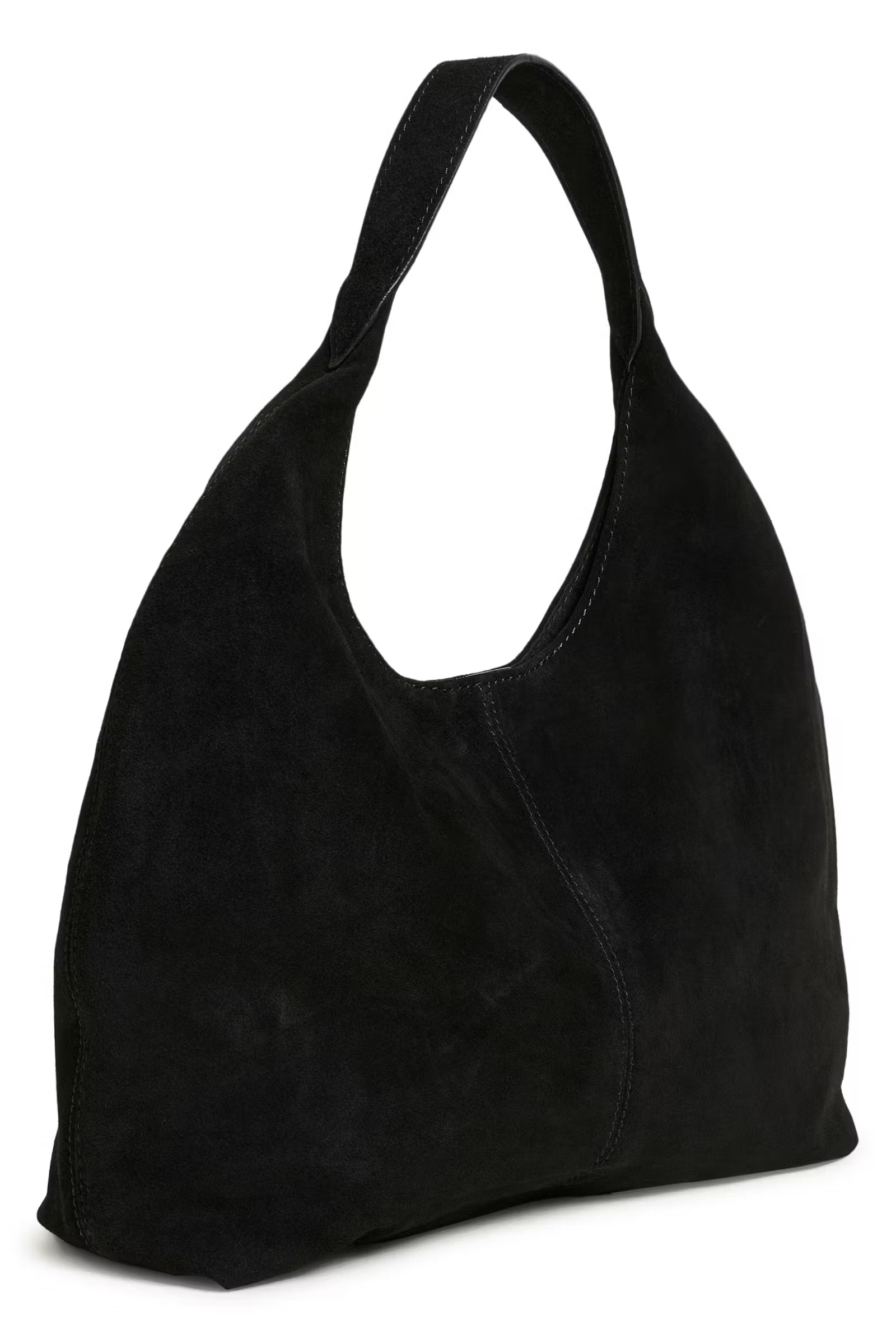 Part Two Athea black slouch bag in soft suede leather