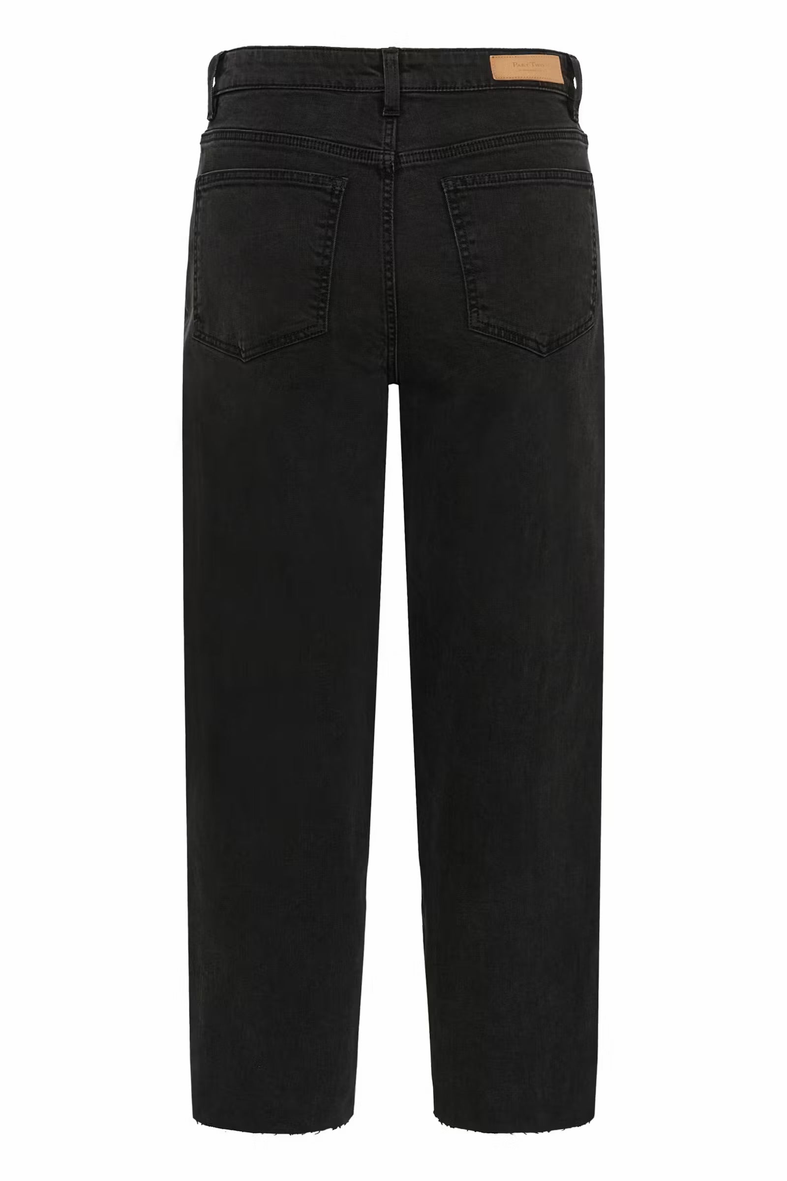 Part Two black barrel leg cropped women’s jeans