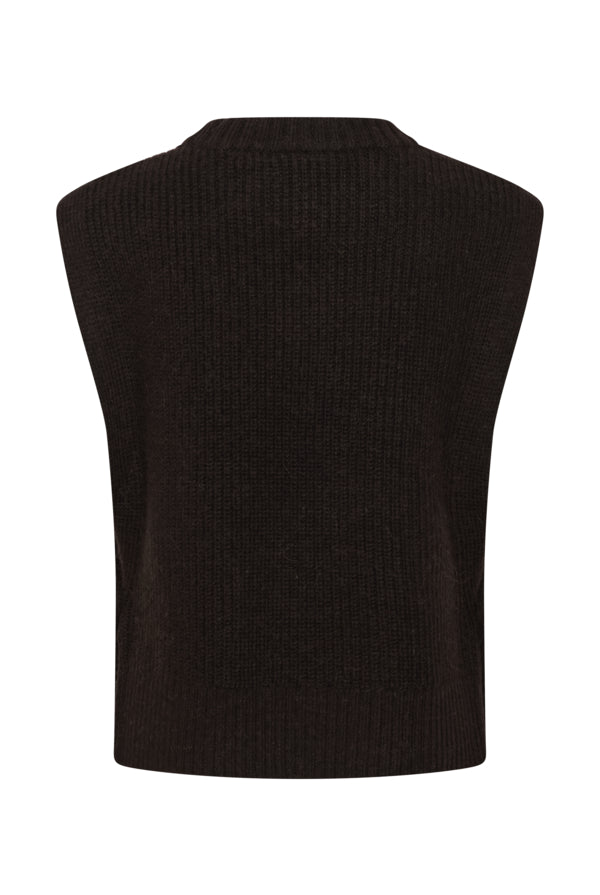Part Two Charlye sleeveless knitted waistcoat back product view