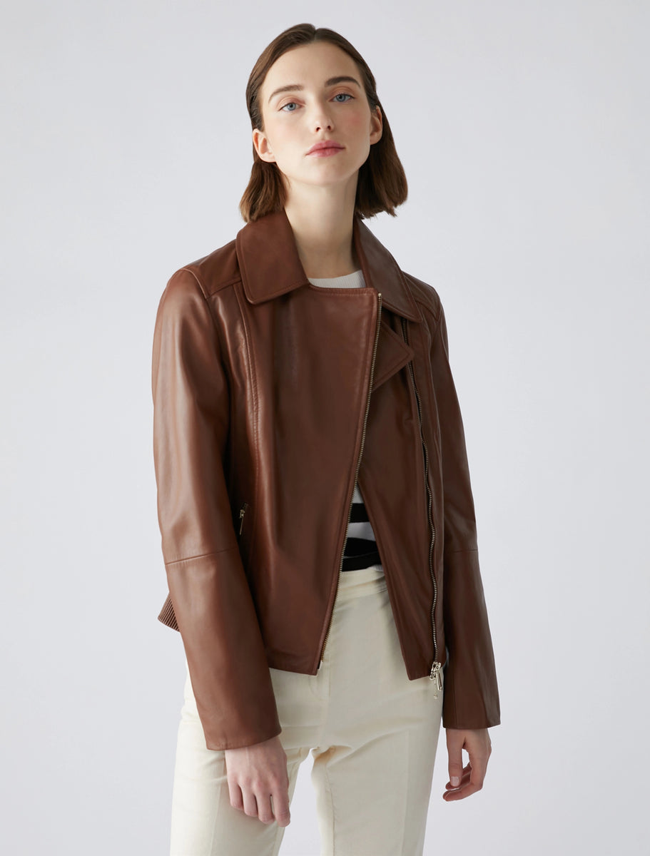 Penny black 2025 leather jacket