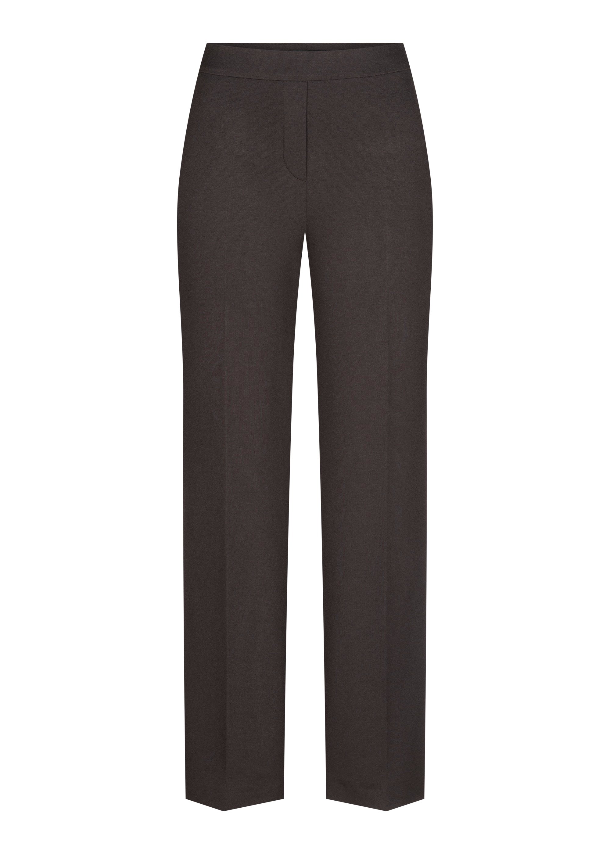 Flat product shot of Stehmann Editta 780 brown jersey trousers