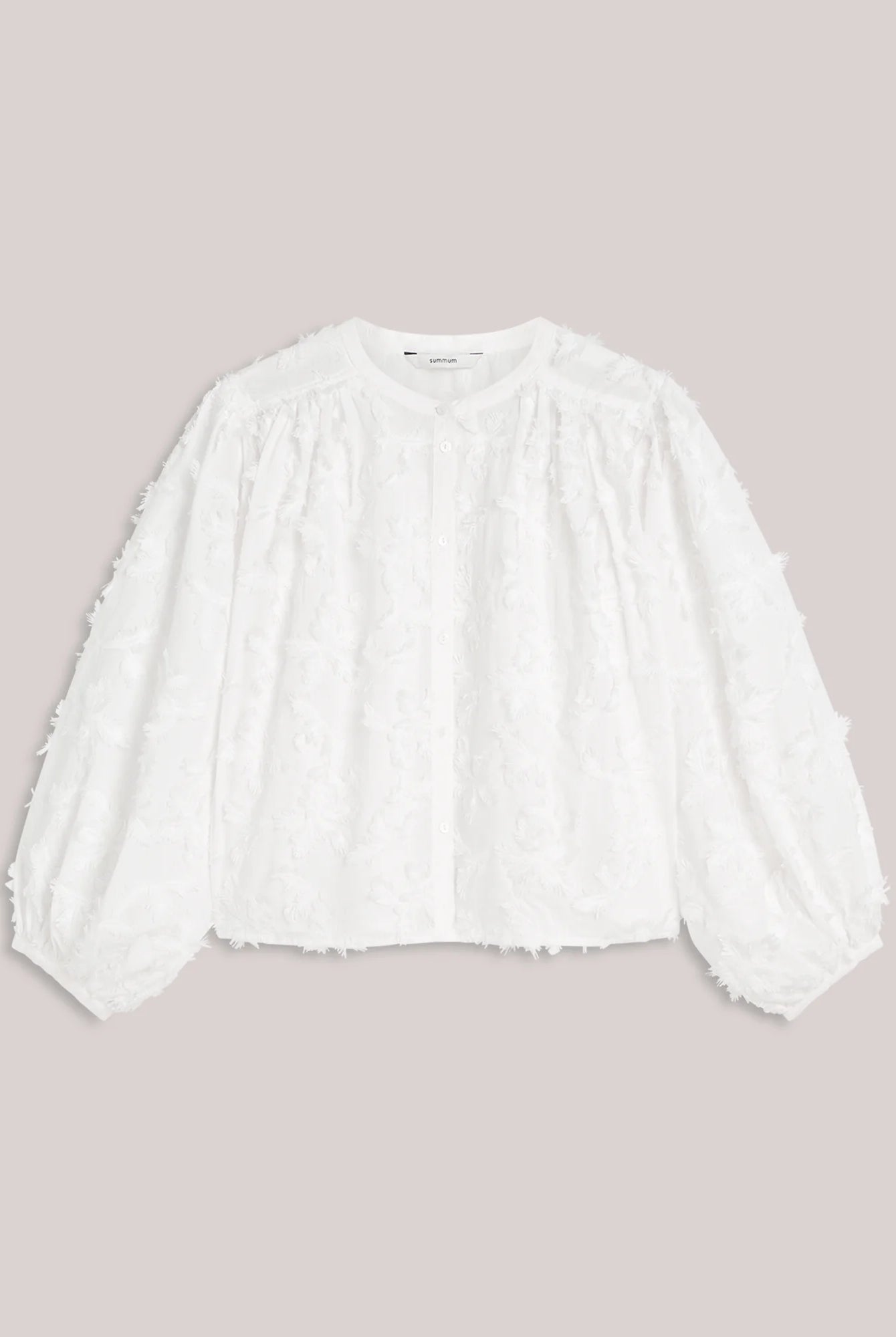 Summum white boxy cotton blouse product image
