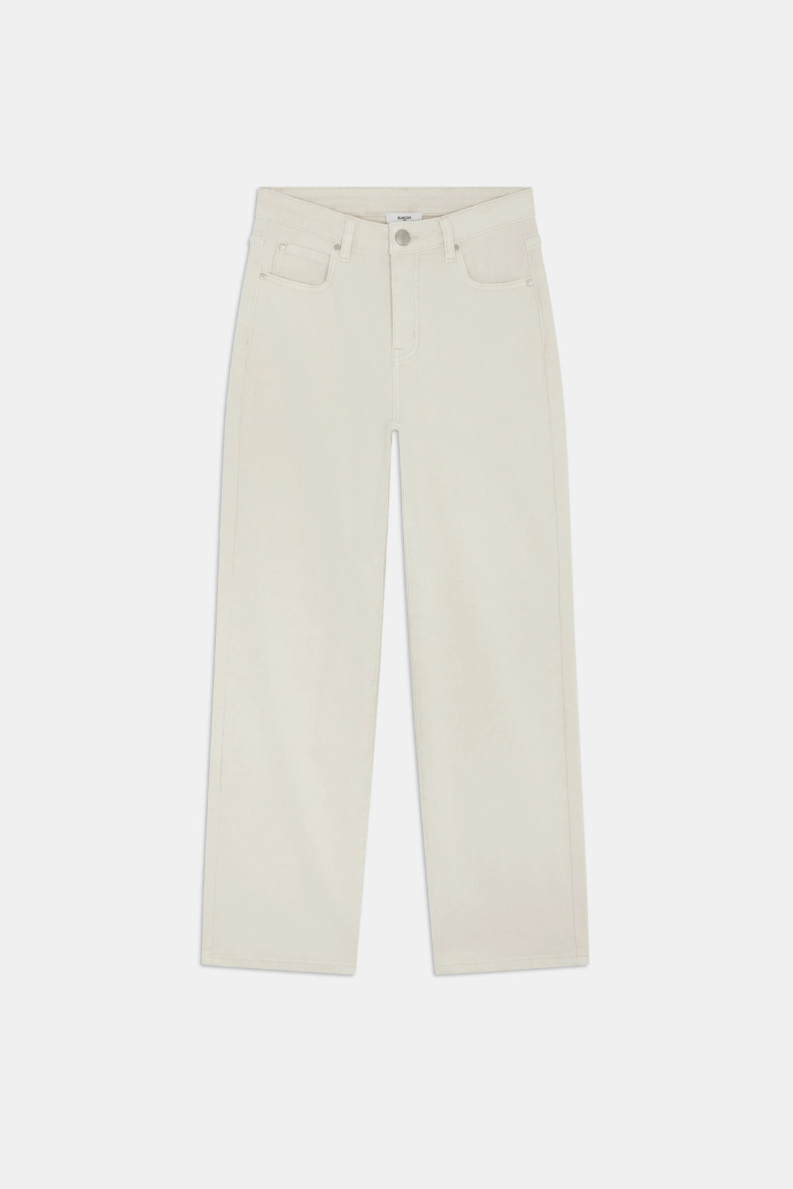 Suncoo Roy straight leg white jeans women product image