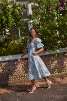 8th Sign Callie Bow Front Occasion Dress full skirt movement