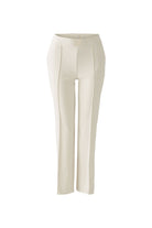 Oui Smart Slim Leg Trousers in Cream