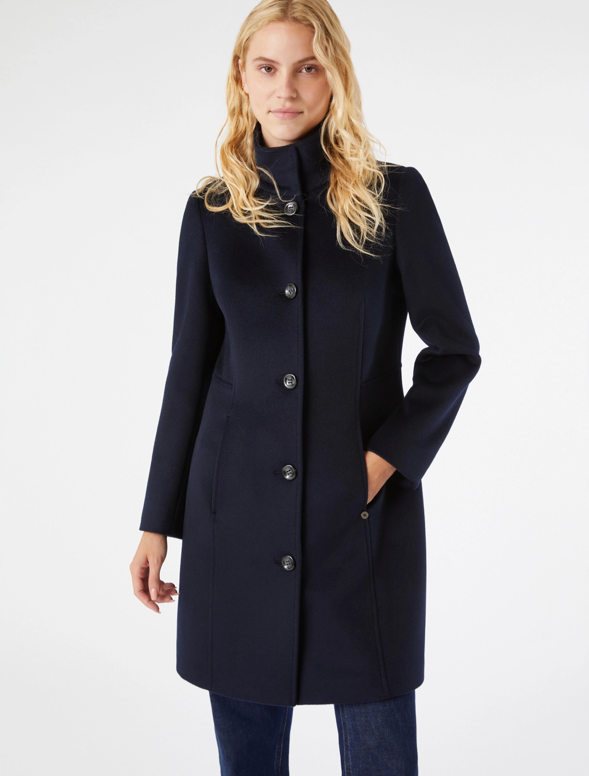 Slim fit wool coat hotsell