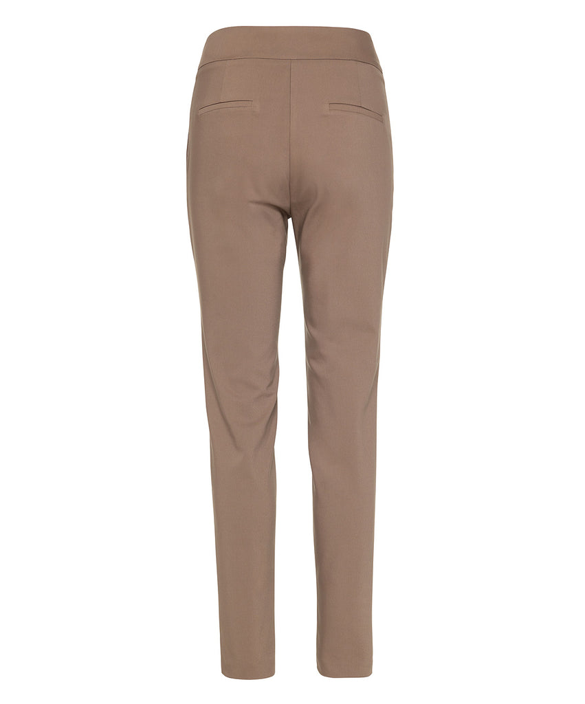 Access Fashion Taupe Slim Tapered Leg Trousers - Back