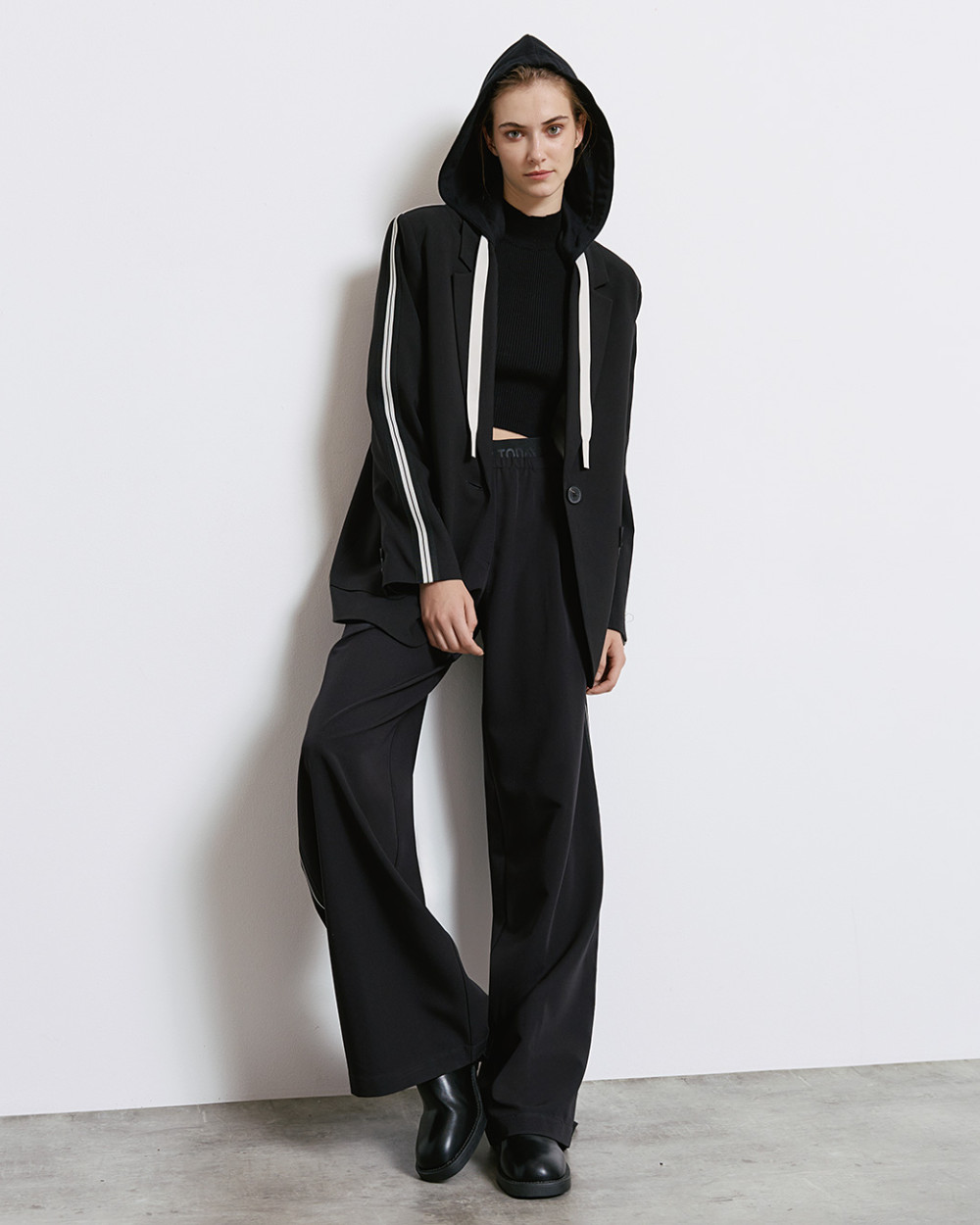 Women's blazer with hoodie hotsell
