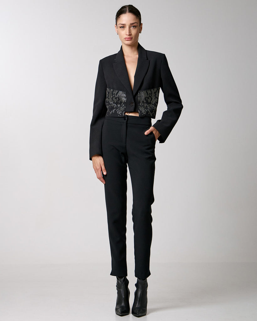Access Fashion Straight-leg Trousers With Side Slits