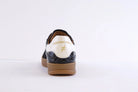Another Trend Iconic II black trainers with contrasting white heel panel