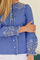 Aspiga broderie anglaise blouse sleeve detail