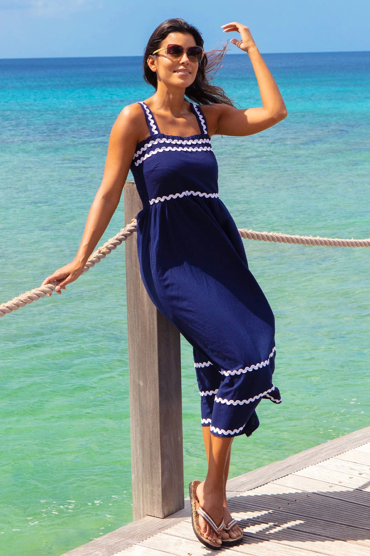     Aspiga Rita cotton summer dress styled on Summer holiday 