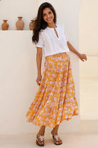 Aspiga Vienna white cotton blouse full length styling