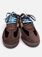 Back 70 Rocket women’s brown retro trainers front view