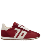     Back 70 Asian red and white retro trainers side view