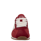     Back 70 Asian retro trainers front view red suede detail