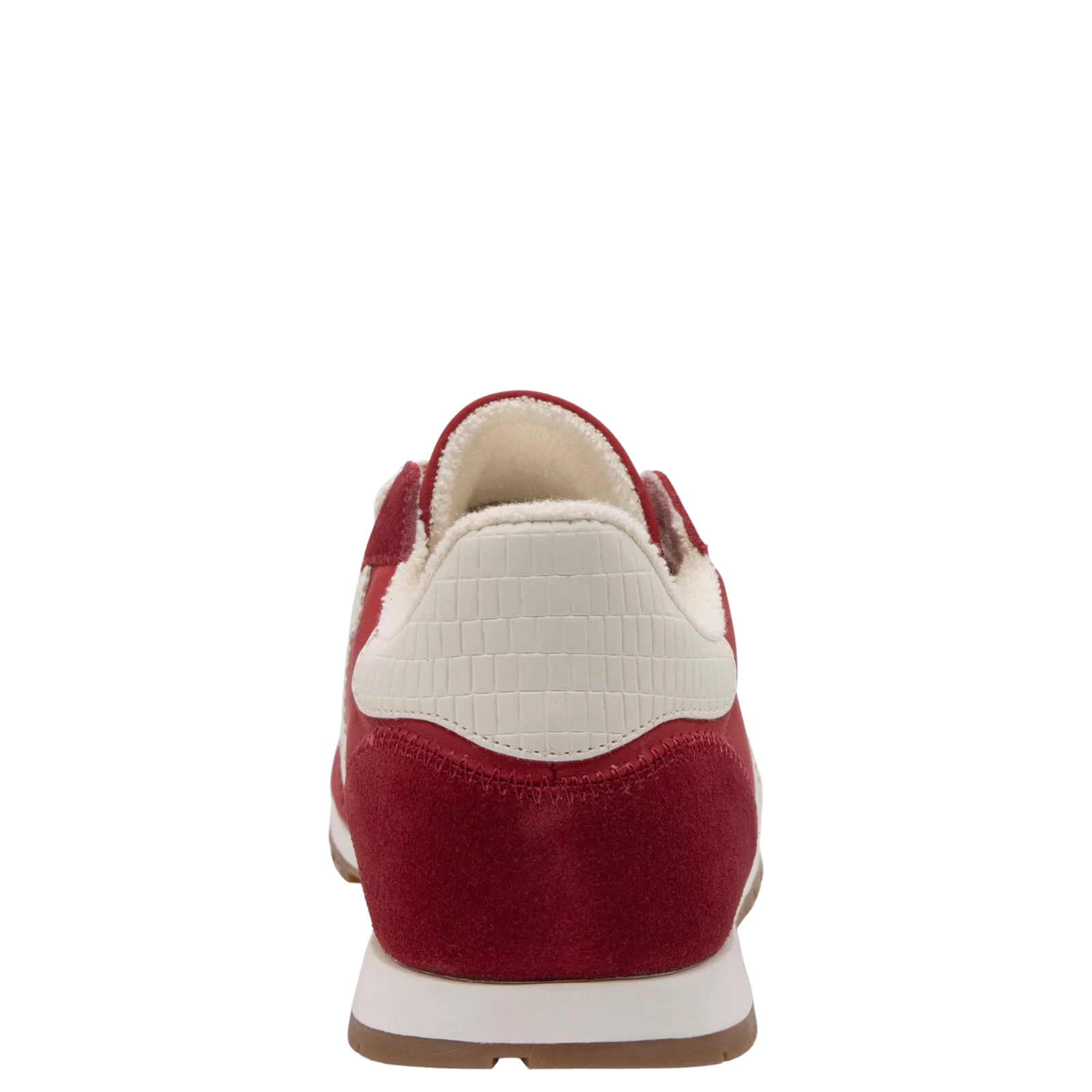 Back 70 red and white trainers back view