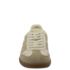 Back 70 Cloud D26 cream beige retro trainers front view