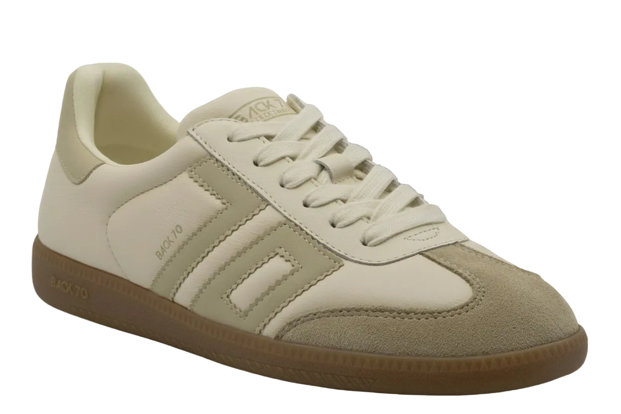 Back 70 Cloud D26 cream beige trainers gum sole retro trainer profile