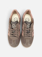 Back 70 Cloud taupe textured trainers – top view