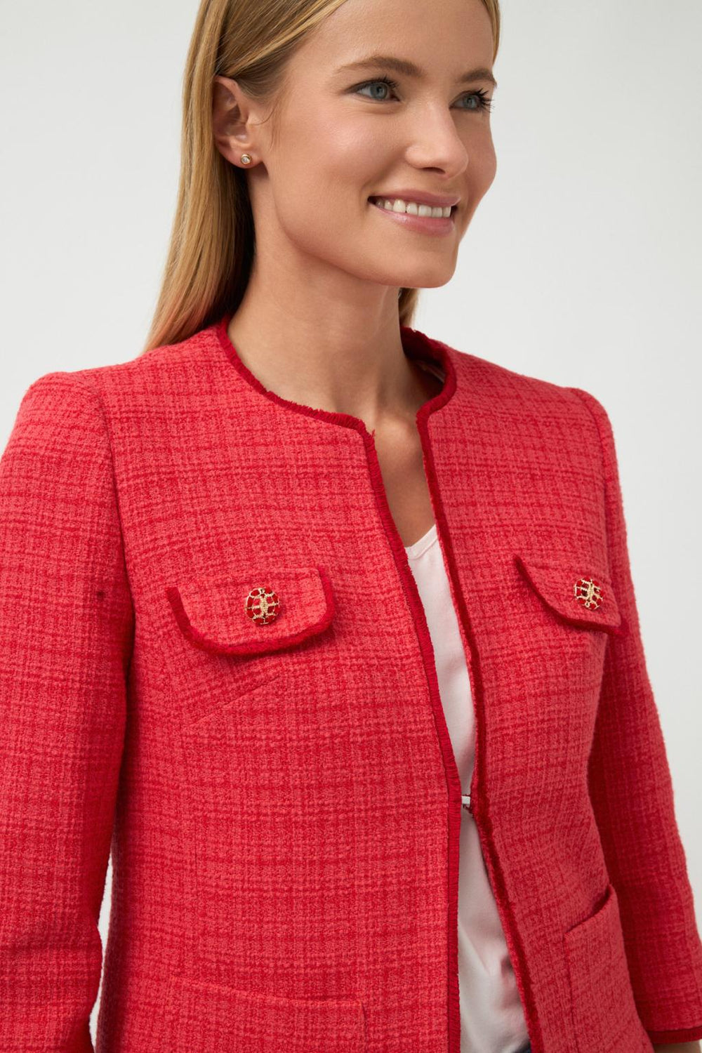 Bariloche Brillo RedTweed Style Boucle Jacket