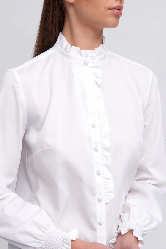 Bariloche Cobo White Frill Detail Shirt