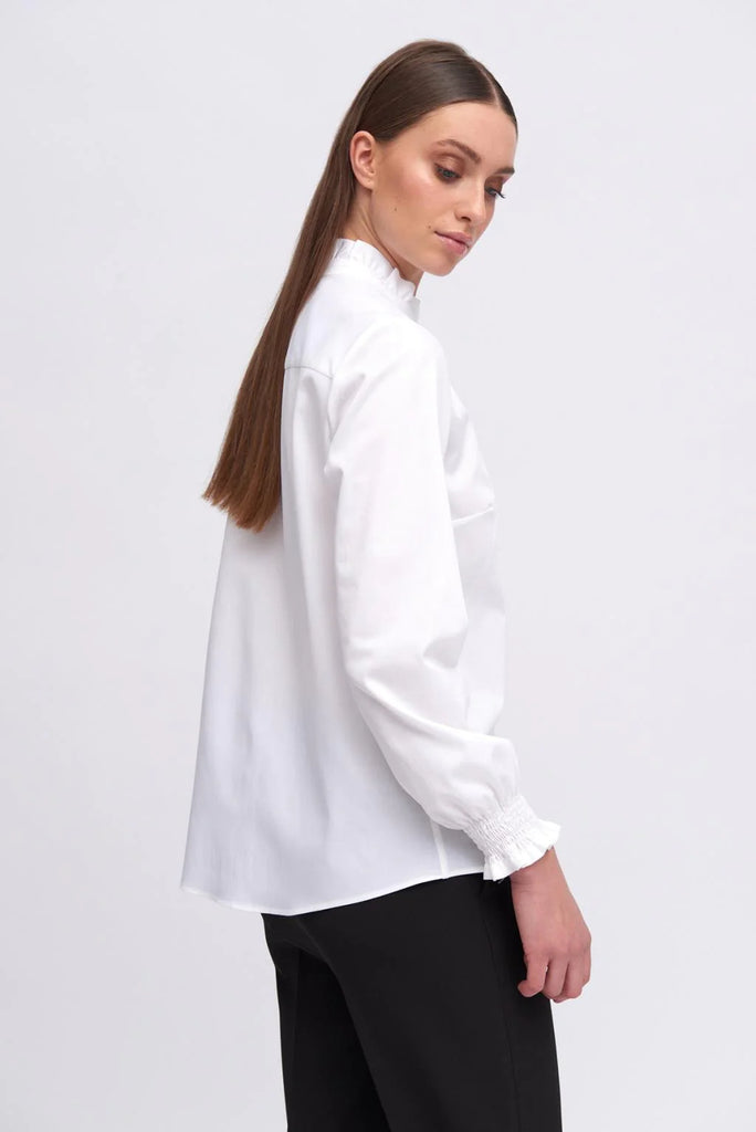 Bariloche Cobo White Frill Collar Shirt