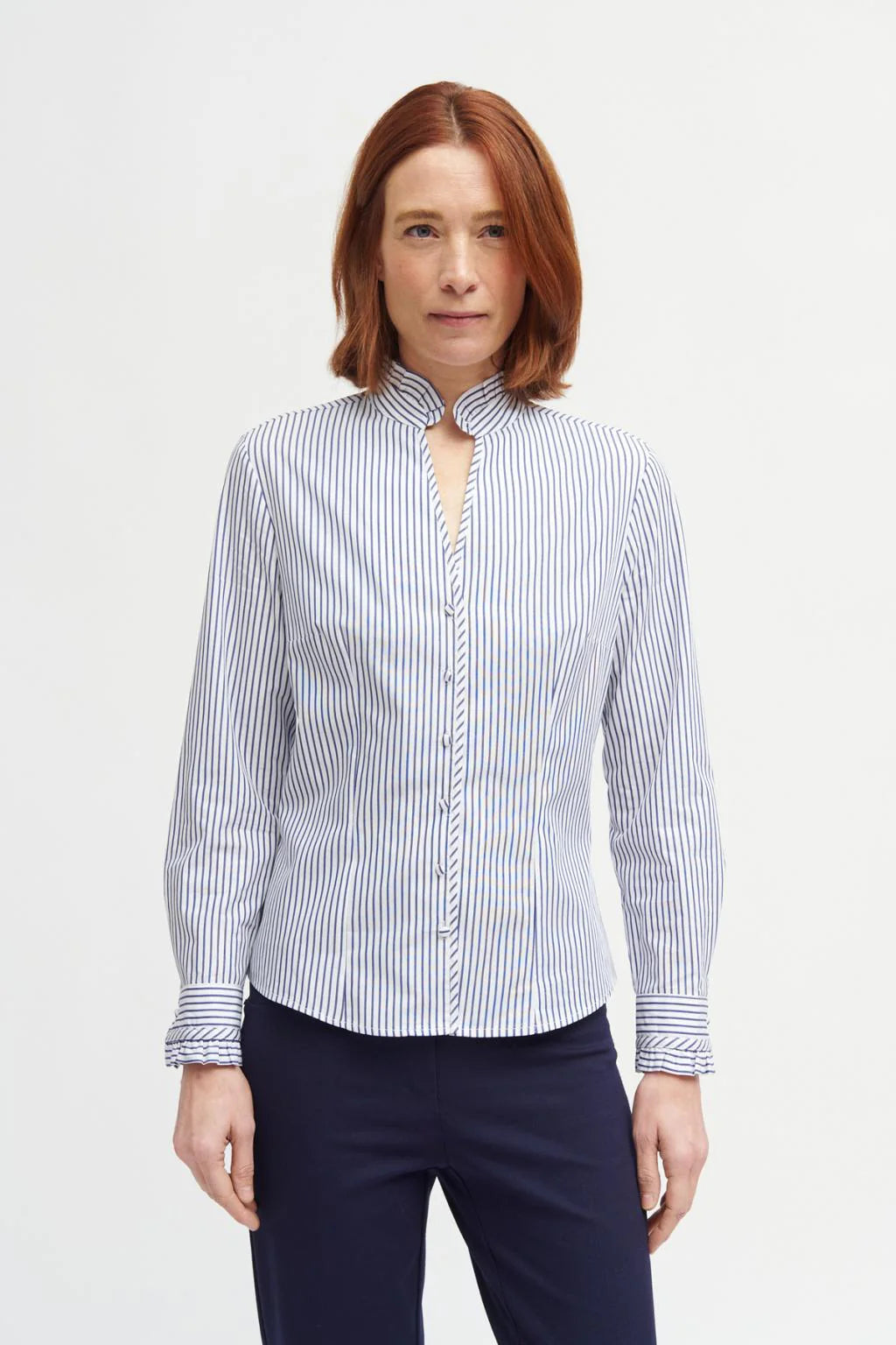 Bariloche Granada Navy/White Stripe Shirt