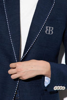 Bariloche Hidra blazer rhinestone BB monogram detail