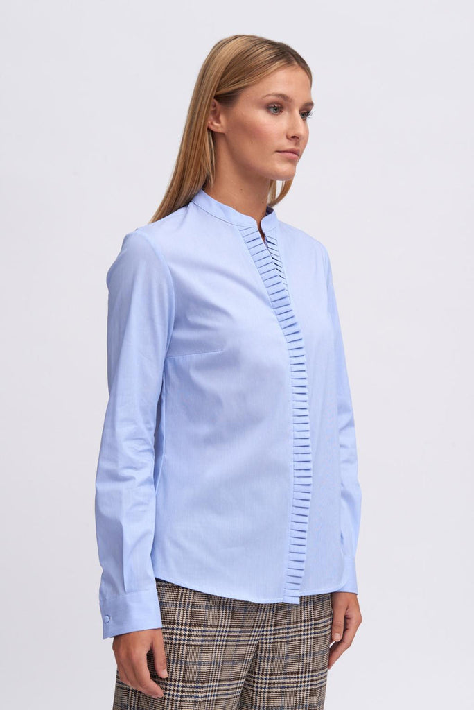 Bariloche Luxor Blue Ruffle Shirt