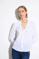 Bariloche Morera white embroidered heart blouse Ireland