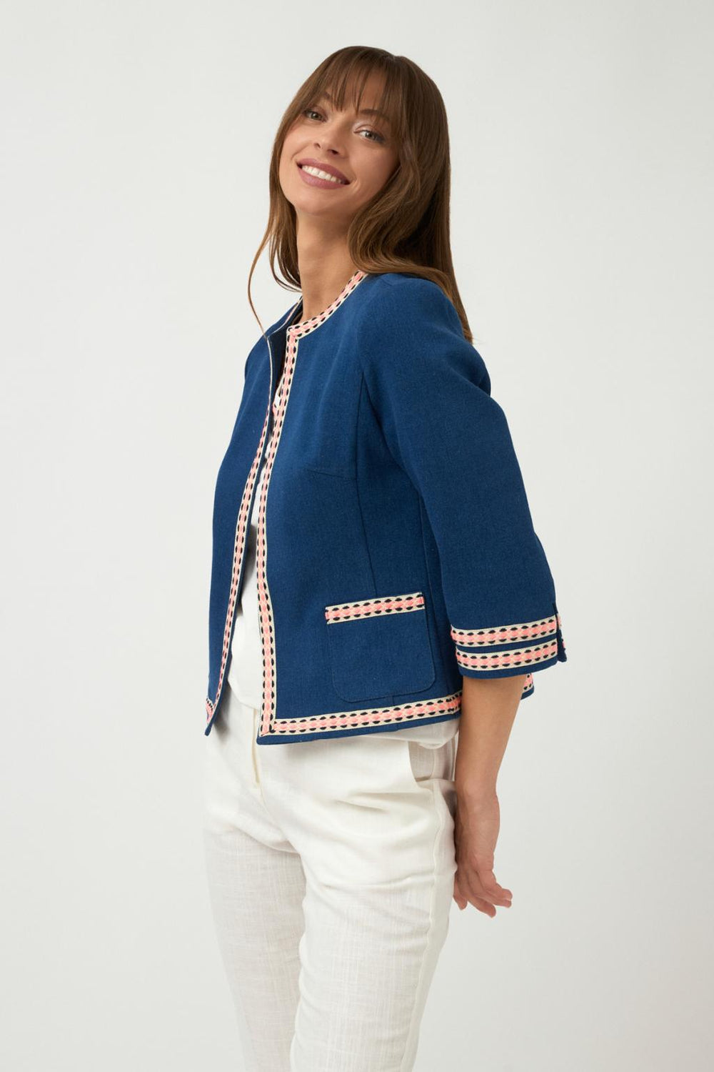 Bariloche Peru Navy Boucle Jacket 