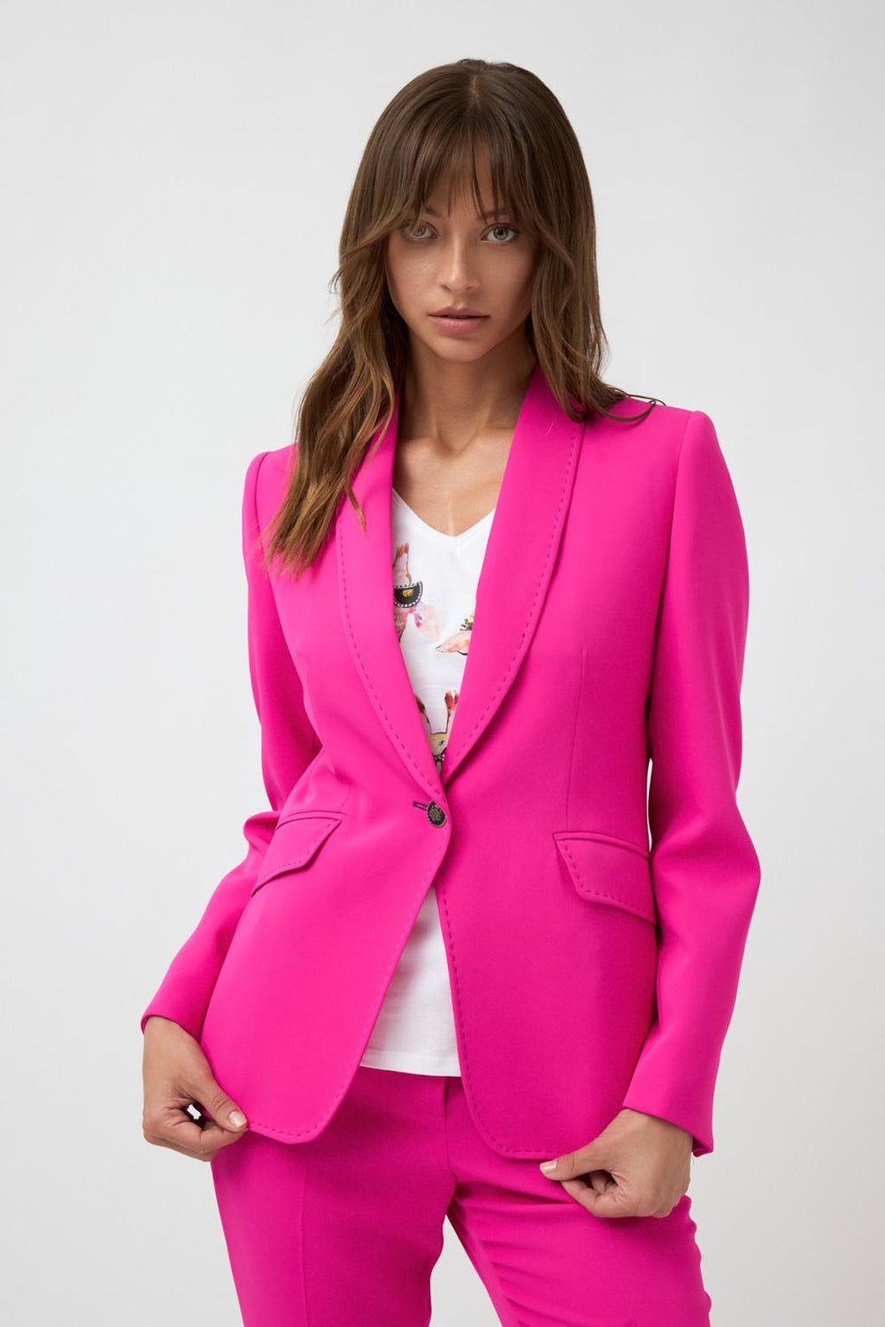 Bariloche Zarzuela Slim Fit Pink Blazer