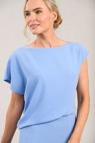 Caroline Kilkenny Ania blue long formal dress 