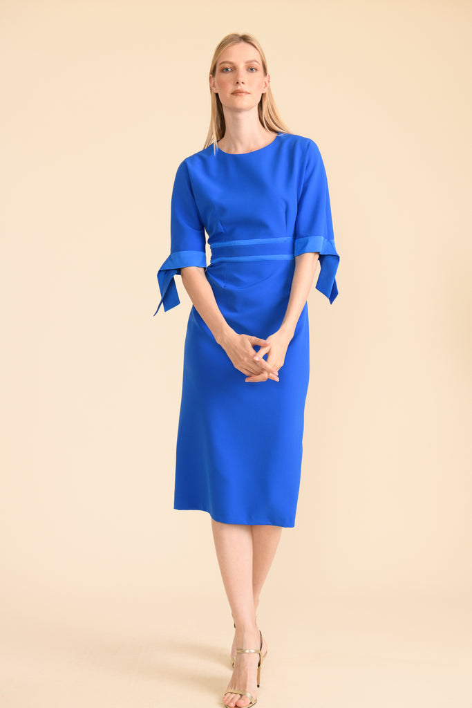Caroline Kilkenny Aria Blue Midi Occasion Dress