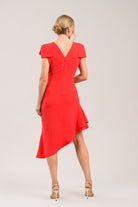 Caroline Kilkenny Aurelia red occasion dress back view Ireland