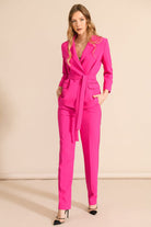 Caroline Kilkenny Ridge Pink Crepe Trousers