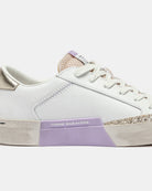Crime London Platinum Dune trainers lilac sole detail