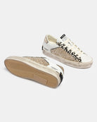 Crime London distressed glitter trainers sole view