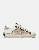 Crime London Chrome Fang glitter trainers side profile