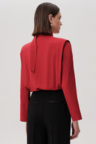 Exquise Black Trousers by Exquise – back view with satin pocket detailing
