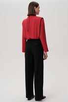 Exquise Ida Black Trousers – full length rear view showing tailored leg