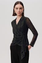 Exquise Kinslee K blouse styled with black trousers – full look