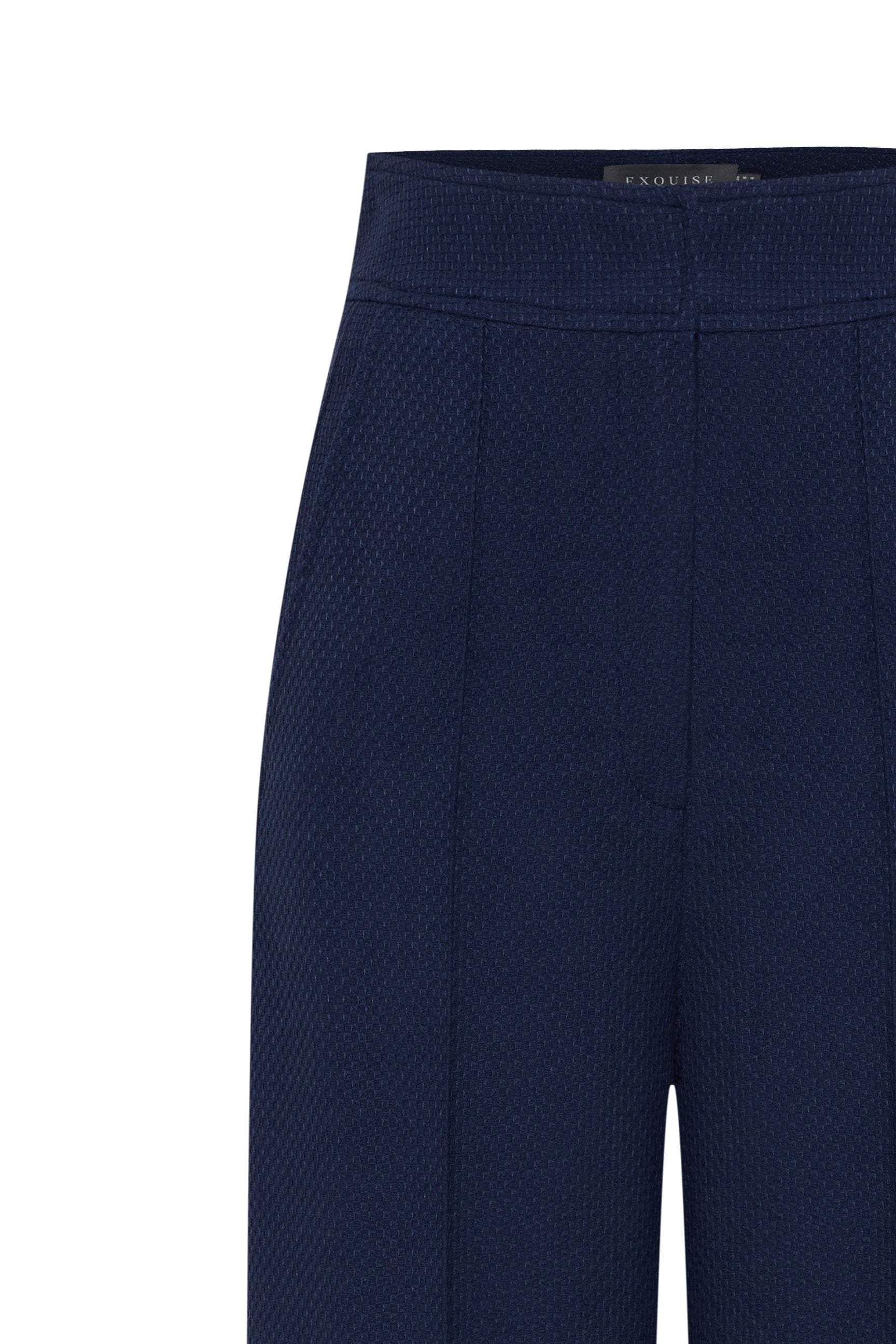 Exquise Sophie close up of textured fabric and high waisted details 