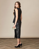 Back view of Fee G sparkly hot fix waistcoat 