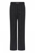 Gustav Esta Navy Wide Leg Stripe Trousers