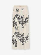 Gustav Mabell Cream/Black Floral Print Skirt Front 