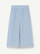 Gustav Emelie blue midi skirt lace detail
