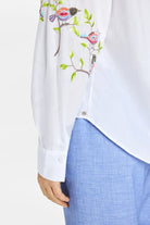 Gustav Bayanne white embroidered blouse detail
