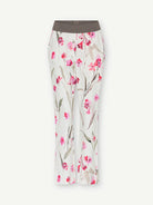     Gustav Bao blossom print cropped trousers front view